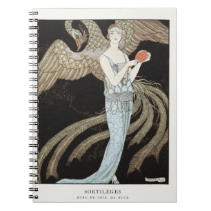 Carnet Mode Art déco Vintage Années 1920 Flapper Phoenix