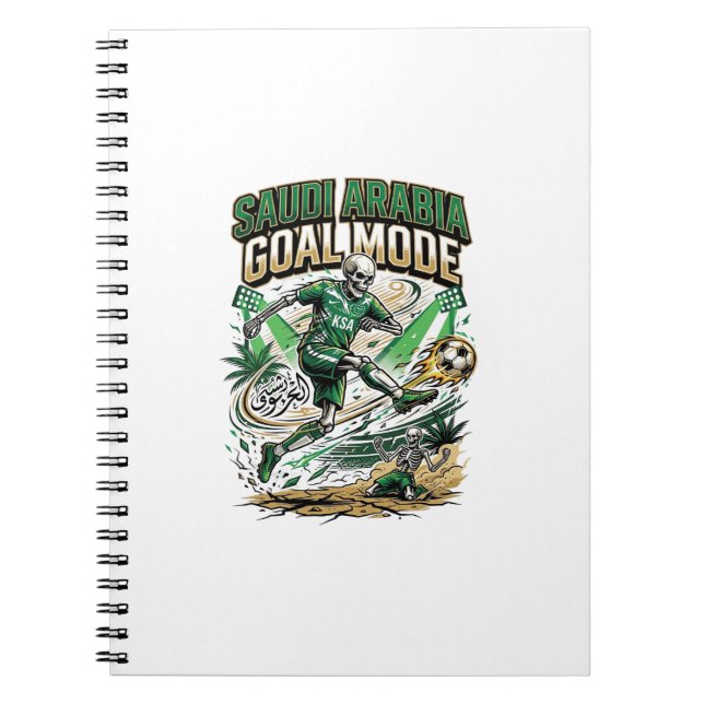 Carnet Mode de but de l'Arabie Saoudite Skeleton Striker  (Devant)