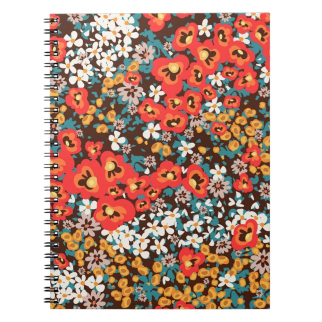 Carnet Mode florale printemps, robe femme d'été (Devant)