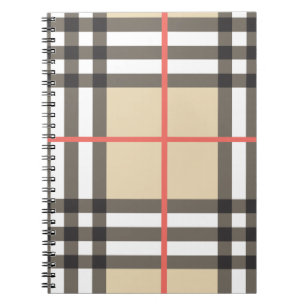Carnet Mode géométrique écossaise motif