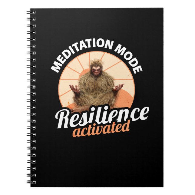 Carnet Mode Méditation Bigfoot Résilience Activée (Devant)