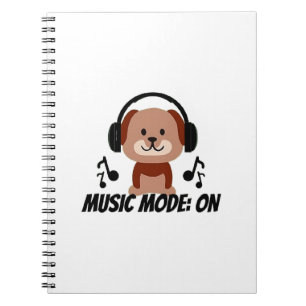 Carnet Mode Musique activé � Vibes de dessin animé de chi