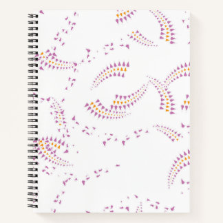 Carnet Modèle abstrait sans couture Or Noir