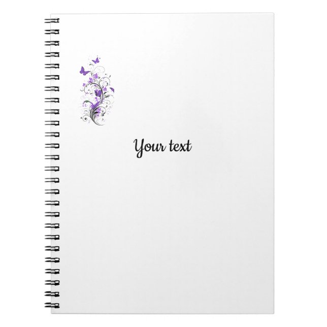 Carnet Modèle, ajoutez votre propre texte, (Devant)