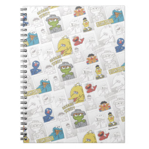 Carnet Modèle de bande dessinée vintage de Sesame Street