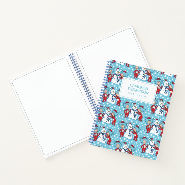 Carnet Modèle de bonhomme de neige Thing One Thing Two (Intérieur)