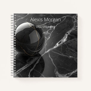 Carnet Modèle de bordure rose-violet minimaliste moderne