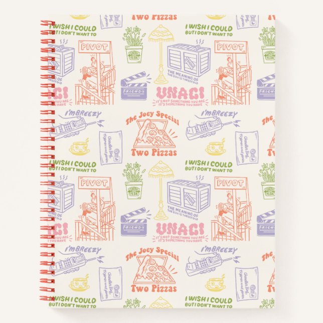 Carnet Modèle de citations colorées FRIENDS™ (Devant)