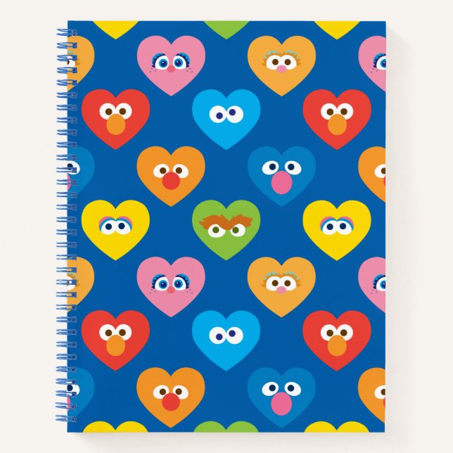 Carnet Modèle de coeurs de la Saint-Valentin de Sesame St (Devant)