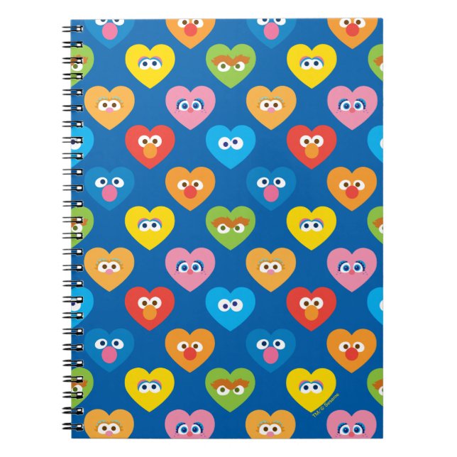 Carnet Modèle de coeurs de la Saint-Valentin de Sesame St (Devant)