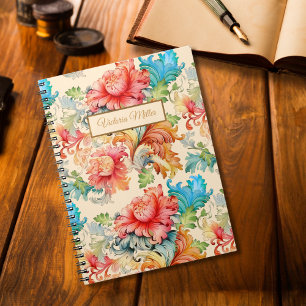 Carnet Modèle de floraison Vintage victorienne