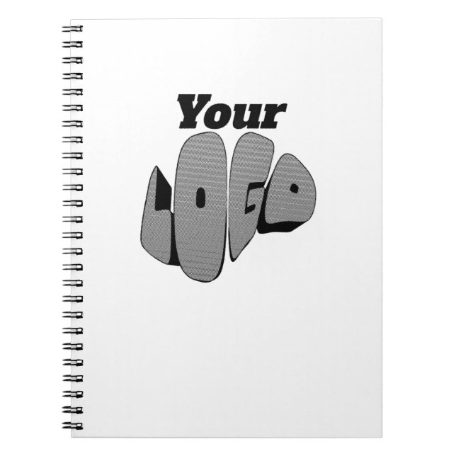 Carnet Modèle de logo d'entreprise personnalisé simple (Devant)