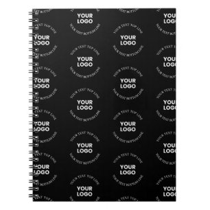 Carnet Modèle de logo et de texte modifiable facile à rem
