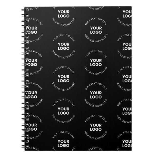 Carnet Modèle de logo et de texte modifiable facile à rem (Devant)