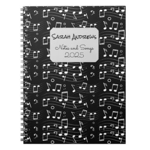 Carnet Modèle de notes de musique personnalisées
