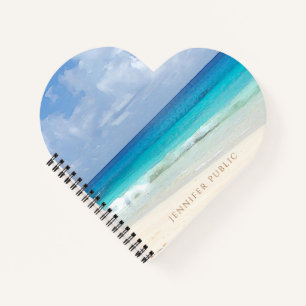 Carnet Modèle de paysage marin à la nature à l'aquarelle