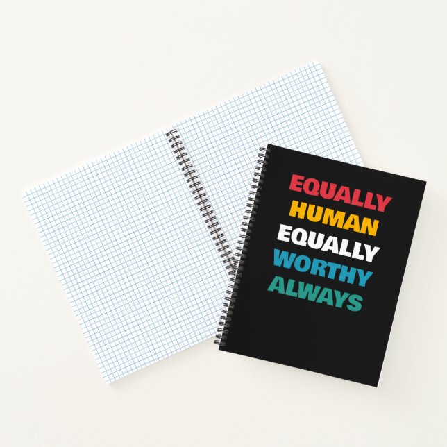 Carnet Modèle de personnalisation Fierté du handicap Égal (Intérieur)