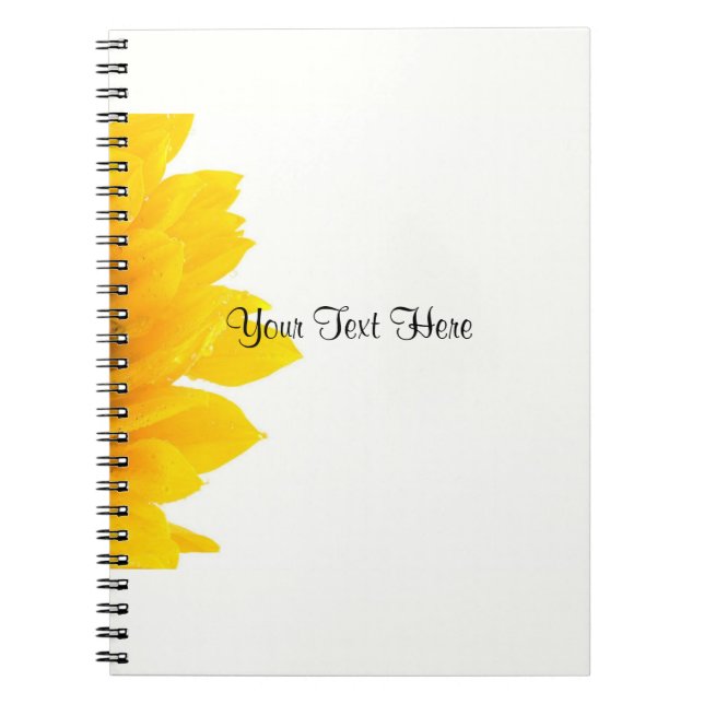 Carnet Modèle de Tournesol Magnifique (Devant)