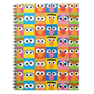 Carnet Modèle de yeux de personnages de la rue Sésame