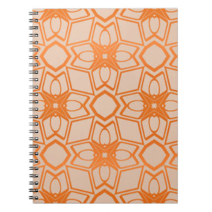 Carnet Modèle décoratif vintage motif géométrique transpa