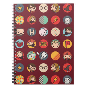 Carnet Modèle d'icônes de dessin animé Harry Potter