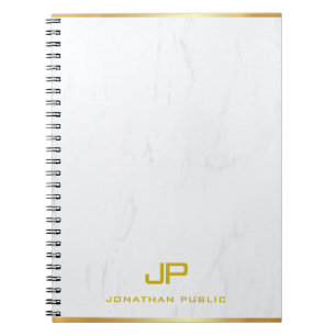 Carnet Modèle en marbre Elegant Or