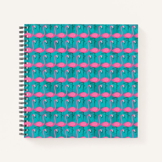 Carnet Modèle Flamingo Lumineux (Devant)