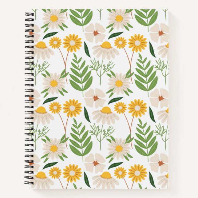 Carnet Modèle floral (Devant)