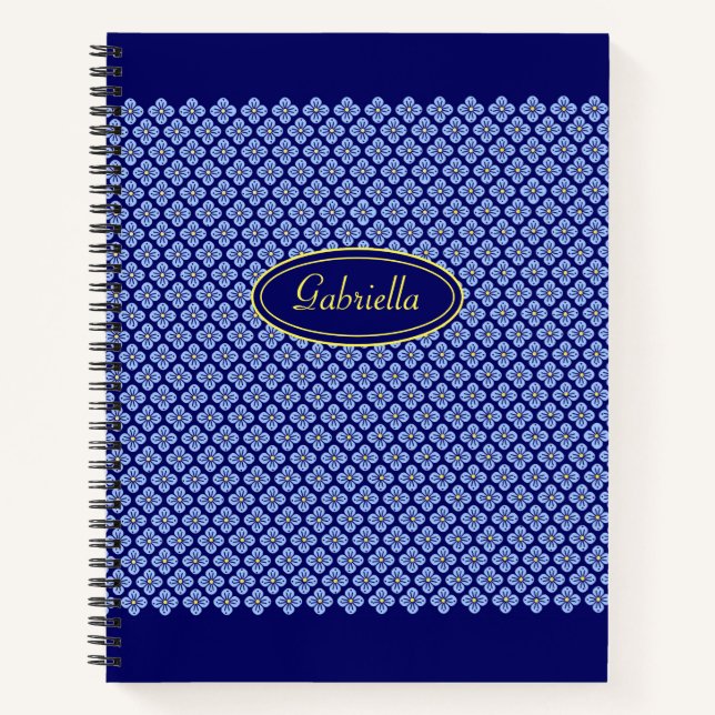 Carnet Modèle floral (Devant)