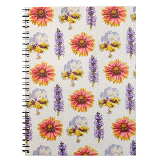 Carnet Modèle floral (Devant)