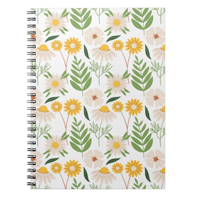 Carnet Modèle floral (Devant)