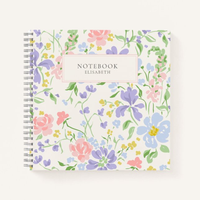 Carnet Modèle Floral été (Devant)