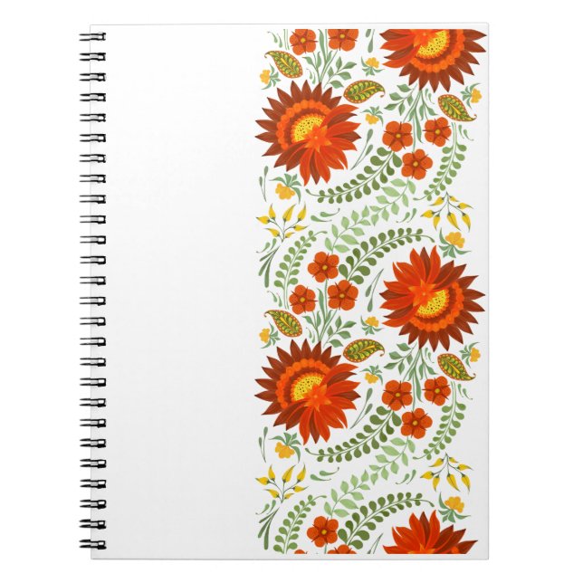 Carnet Modèle floral folklorique ukrainien. Ukraine (Devant)