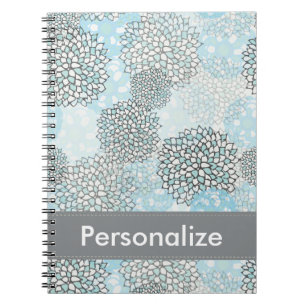Carnet Modèle floral moderne tendance Personnalisé