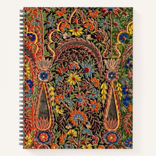 Carnet Modèle Floral Multicolore vintage