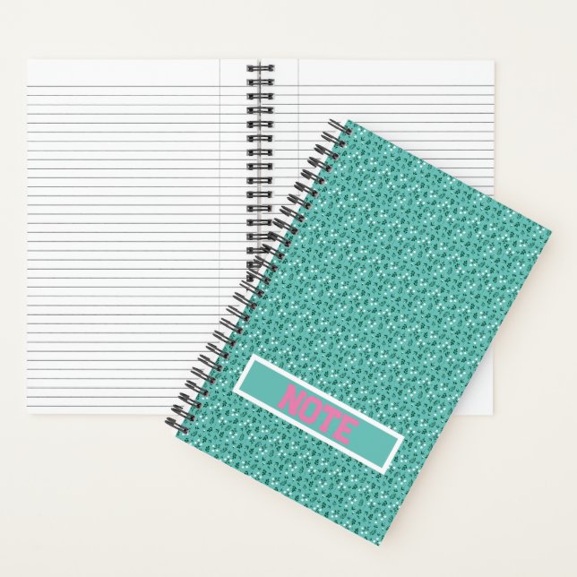 Carnet Modèle floral rustique élégant (À l'intérieur)