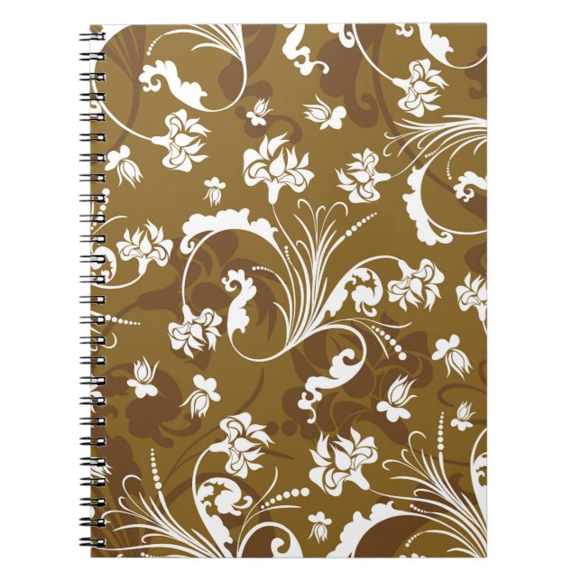 Carnet Modèle floral sans joint. abstrait, art, arrière - (Devant)