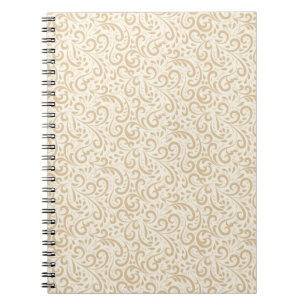 Carnet Modèle floral vintage dessiné à la main