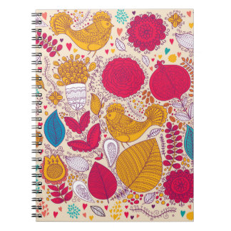 Carnet Modèle floral Vintage détaillé