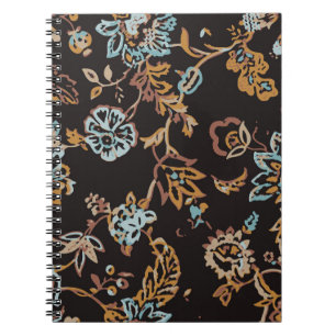 Carnet Modèle Floral vintage Et Sans Couleur. Textur main