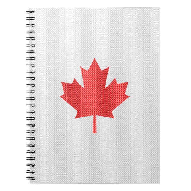Carnet Modèle Knit Maple Leaf Tricot Motif (Devant)