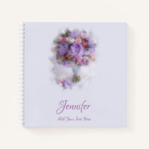 Carnet Modèle moderne Élégant peinture à l'huile Fleurs R