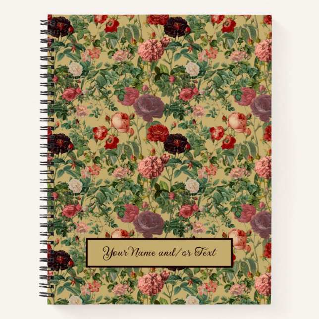 Carnet Modèle Roses Anciennes (Devant)
