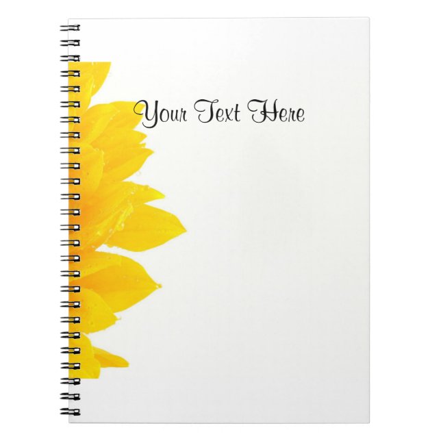 Carnet Modèle Tournesol (Devant)
