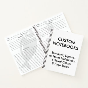 Carnet Modèle vierge personnalisé pour ordinateur porta