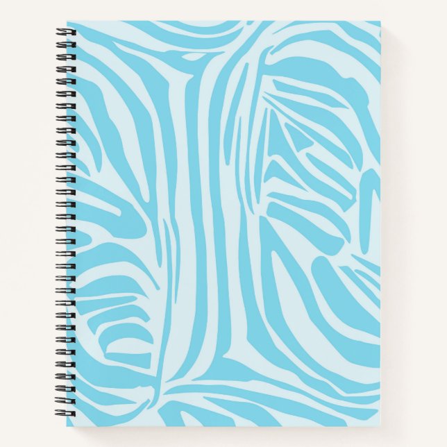 Carnet Modèle Zèbre Bleu (Devant)