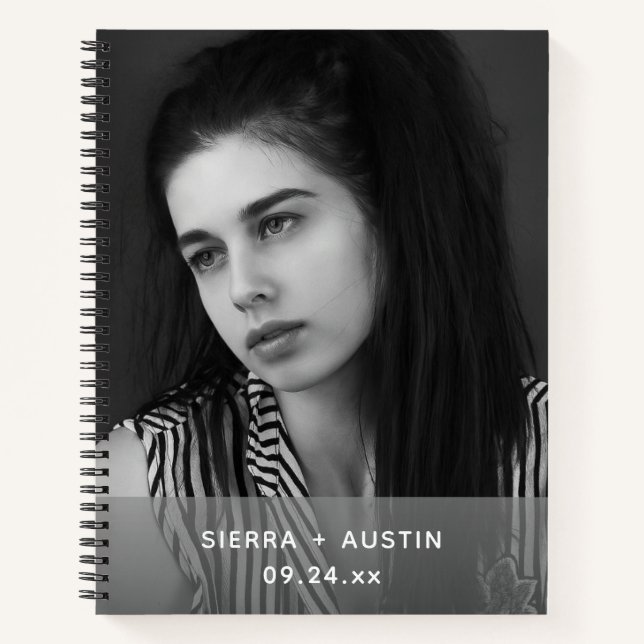 Carnet Modern 2 Photo Collage Personalized (Devant)