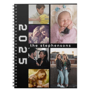 Carnet Modern 6 Photo Collage Personalized