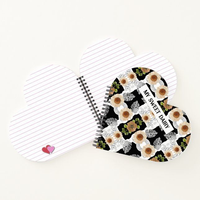 Carnet Modern abstract floral art (Intérieur)