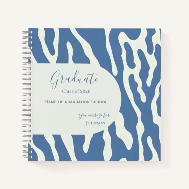 Carnet Modern abstract Pattern Graduation guest book (Devant)